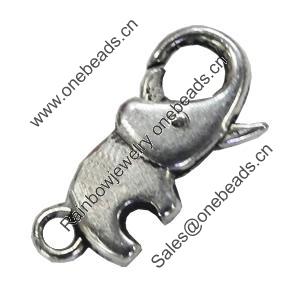 Zinc Alloy Clasp, Fashion Jewelry Clasp, Lead-free Length:23mm, Sold by Bag