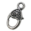 Zinc Alloy Clasp, Fashion Jewelry Clasp, Lead-free Length:17mm, Sold by Bag