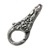 Zinc Alloy Clasp, Fashion Jewelry Clasp, Lead-free Length:25mm, Sold by Bag