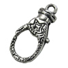 Zinc Alloy Clasp, Fashion Jewelry Clasp, Lead-free Length:19mm, Sold by Bag