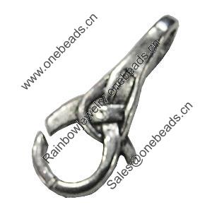 Zinc Alloy Clasp, Fashion Jewelry Clasp, Lead-free Length:24mm, Sold by Bag
