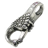 Zinc Alloy Clasp, Fashion Jewelry Clasp, Lead-free Length:24mm, Sold by Bag