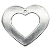 Pendant/Charm, Zinc Alloy Jewelry Findings, Lead-free, Heart 45x42mm, Sold by Bag