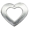 Pendant/Charm, Zinc Alloy Jewelry Findings, Lead-free, Heart 45x42mm, Sold by Bag
