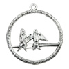 Pendant/Charm, Zinc Alloy Jewelry Findings, Lead-free, Animal 29mm, Sold by Bag