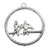 Pendant/Charm, Zinc Alloy Jewelry Findings, Lead-free, Animal 29mm, Sold by Bag