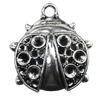 Pendant/Charm, Zinc Alloy Jewelry Findings, Lead-free, Animal 23x59mm, Sold by Bag