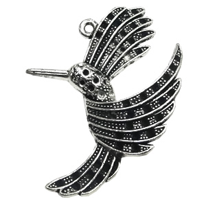Pendant/Charm, Zinc Alloy Jewelry Findings, Lead-free, Animal 44x32mm, Sold by Bag