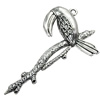 Pendant/Charm, Zinc Alloy Jewelry Findings, Lead-free, Animal 61x39mm, Sold by Bag