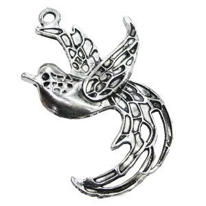 Pendant/Charm, Zinc Alloy Jewelry Findings, Lead-free, Animal 53x53mm, Sold by Bag