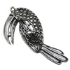 Pendant/Charm, Zinc Alloy Jewelry Findings, Lead-free, Animal 61x36mm, Sold by Bag