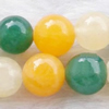 Gemstone beads, he tian jade, round, 12mm, Sold per 16-inch Strand 