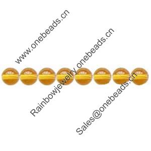 Gemstone beads, hydrotherdal crystal, round, 6mm, Sold per 16-inch Strand 