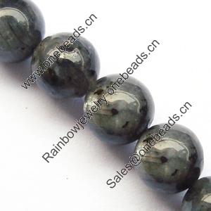 Gemstone beads, labradorite, round, 8mm, Sold per 16-inch Strand 