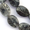 Gemstone beads, labradorite, caven leaf, 20x14x7mm, Sold per 16-inch Strand 