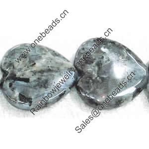 Gemstone beads, labradorite, heart, 30mm, Sold per 16-inch Strand 