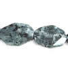 Gemstone beads, labradorite, faceted oval, 30x40mm, Sold per 16-inch Strand 