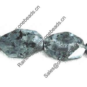 Gemstone beads, labradorite, faceted oval, 30x40mm, Sold per 16-inch Strand 