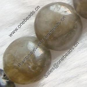 Gemstone beads, labradorite, coin, 10x10mm, Sold per 16-inch Strand 