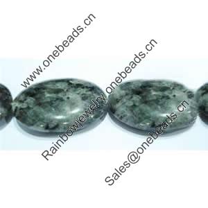 Gemstone beads, labradorite, oval, 30x40mm, Sold per 16-inch Strand 