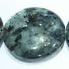 Gemstone beads, labradorite, coin, 12mm, Sold per 16-inch Strand 