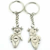 Zinc Alloy Lover keyring, Pendant Size 25mm-40mm, Length Approx:3.5inch-4inch, Sold by Pair