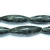 Gemstone beads, labradorite, rice, 12x40mm, Sold per 16-inch Strand 