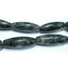 Gemstone beads, labradorite, long rice, 10x30mm, Sold per 16-inch Strand 
