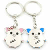 Zinc Alloy Lover keyring, Pendant Size 25mm-40mm, Length Approx:3.5inch-4inch, Sold by Pair