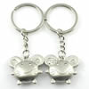 Zinc Alloy Lover keyring, Pendant Size 25mm-40mm, Length Approx:3.5inch-4inch, Sold by Pair