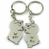 Zinc Alloy Lover keyring, Pendant Size 25mm-40mm, Length Approx:3.5inch-4inch, Sold by Pair