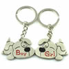 Zinc Alloy Lover keyring, Pendant Size 25mm-40mm, Length Approx:3.5inch-4inch, Sold by Pair