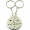 Zinc Alloy Lover keyring, Pendant Size 25mm-40mm, Length Approx:3.5inch-4inch, Sold by Pair