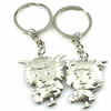 Zinc Alloy Lover keyring, Pendant Size 25mm-40mm, Length Approx:3.5inch-4inch, Sold by Pair