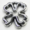 Pendant/Charm, Zinc Alloy Jewelry Findings, Lead-free, Leaf 11x13mm, Sold by Bag