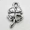 Pendant/Charm, Zinc Alloy Jewelry Findings, Lead-free, Leaf 11x20mm, Sold by Bag