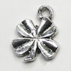 Pendant/Charm, Zinc Alloy Jewelry Findings, Lead-free, Leaf 15x18mm, Sold by Bag