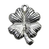 Pendant/Charm, Zinc Alloy Jewelry Findings, Lead-free, Leaf 18x24mm, Sold by Bag