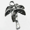 Pendant/Charm, Zinc Alloy Jewelry Findings, Lead-free, Tree 16x20mm, Sold by Bag