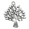 Pendant/Charm, Zinc Alloy Jewelry Findings, Lead-free, Tree 23x28mm, Sold by Bag