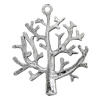 Pendant/Charm, Zinc Alloy Jewelry Findings, Lead-free, Tree 25x31mm, Sold by Bag