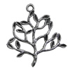 Pendant/Charm, Zinc Alloy Jewelry Findings, Lead-free, Tree 32x34mm, Sold by Bag