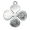 Pendant/Charm, Zinc Alloy Jewelry Findings, Lead-free, Leaf 28x30mm, Sold by Bag