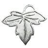 Pendant/Charm, Zinc Alloy Jewelry Findings, Lead-free, Leaf 36x33mm, Sold by Bag