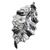 Pendant/Charm, Zinc Alloy Jewelry Findings, Lead-free, Leaf 23x47mm, Sold by Bag