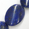 Gemstone beads, natural lapis(dyed), twist oval, 13x18mm, Sold by KG
