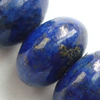 Gemstone beads, natural lapis(dyed), roundel, 9x5mm, Sold by KG
