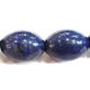 Gemstone beads, lapis, rice, 12x16mm, Sold by KG