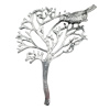 Pendant/Charm, Zinc Alloy Jewelry Findings, Lead-free, Tree 51x63mm, Sold by Bag