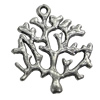 Pendant/Charm, Zinc Alloy Jewelry Findings, Lead-free, Tree 36x41mm, Sold by Bag